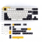 Brief Black & White 104+34 Full PBT Dye Sublimation Keycaps Set for Cherry MX Mechanical Gaming Keyboard English / Japanese